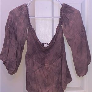 Off the shoulder shirt